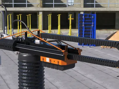 House Construction 3D Printer 3D model