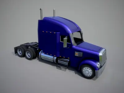 American Truck 6 and upgrades - Mobile Asset Low-poly 3D model