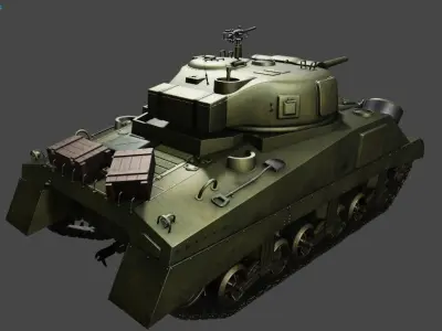 M4 Sherman 3D model