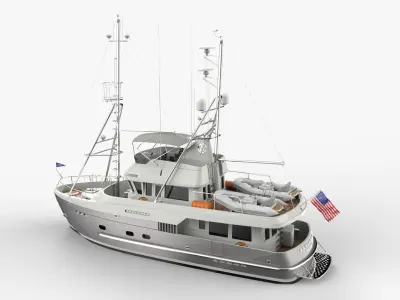 51 Foot Explorer Motor Yacht  3D model