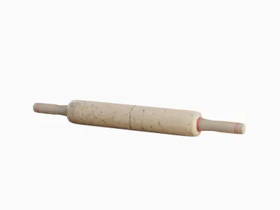 Marble Rolling Pin 02 Low-poly 3D model