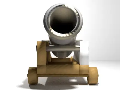 Cannon - Fort Siege 3D model