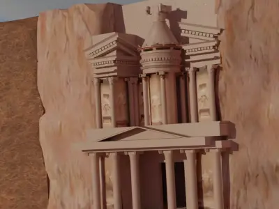 PETRA RUINS IN JORDAN  3D model