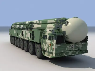 china  DH41 ballistic missile   CSS-X-10 ballistic missile 3D model