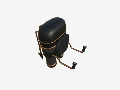 Jetpack C04 Black Bronze - SciFi Character Design Low-poly 3D model