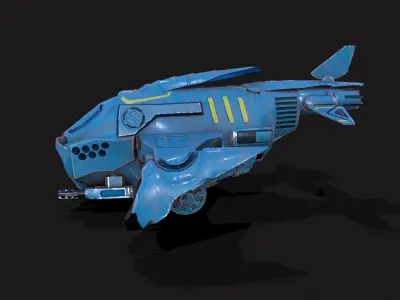 Scifi Drone Low-poly 3D model purchase