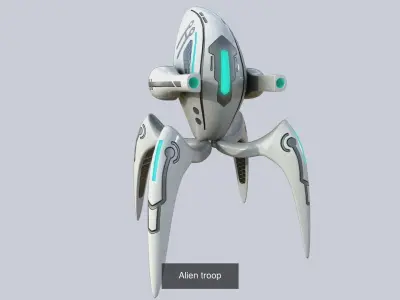 Alien troop collection 3D Model Pack