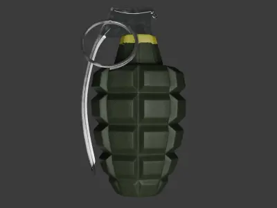 Grenade Low-poly 3D model