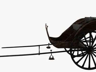 Stagecoach swivel rocking chair 3D model