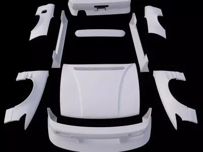 Nissan Silvia S13 Origin Labo Aggressive Line Body Kit 3D model
