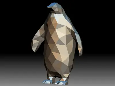 Polygon Mesh Penguins 3D model