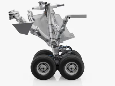 Rear Landing Gear for Boeing 787 3D model