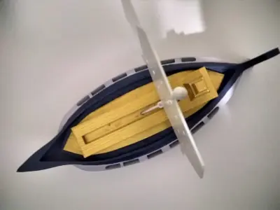 The Solaris toy ship on table 3D print model