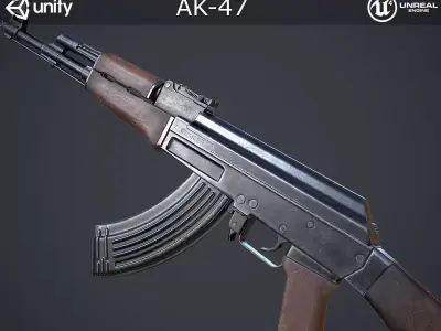 AK-47 Low-poly 3D model buy