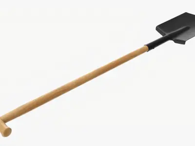 Shovel gardening 04 3D model