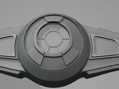 Stylized TIE Fighter 3D Model for Sci Fi Projects 3D model