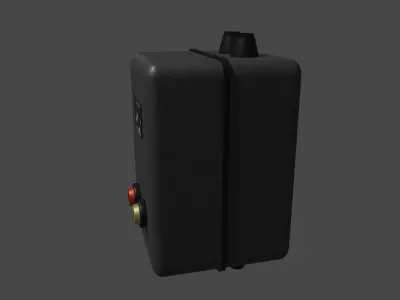 Industrial electric switch Free low-poly 3D model
