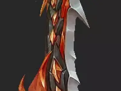 Pack With 30 Fantasy Swords - Part 03 Low-poly 3D model