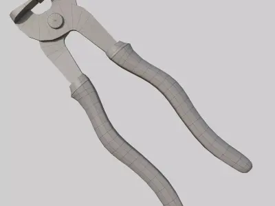 Tile Nippers Low-poly 3D model