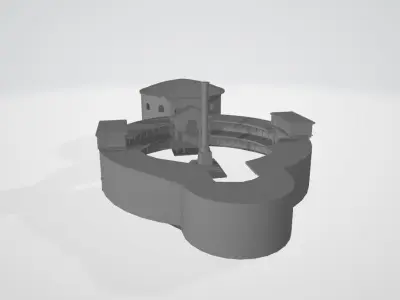 The Column Of Constantine Low-poly 3D model