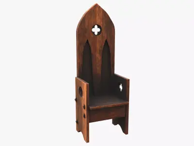 Medieval Rustic Low-poly 3D model