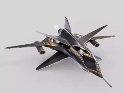 Space Ship Low-poly 3D model buy