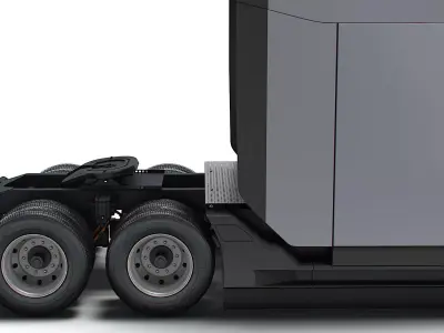 Tesla Semi Tractor 6x4 2026 3D model