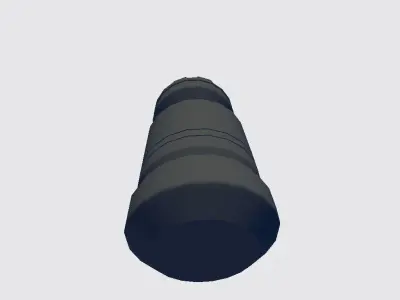 Granade plastic bottle Low-poly 3D model