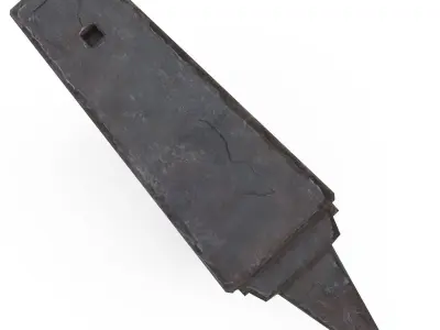 Anvil and Sledgehammer Low-poly 3D model