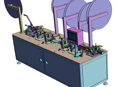Automatic assembly machine 3D model purchase