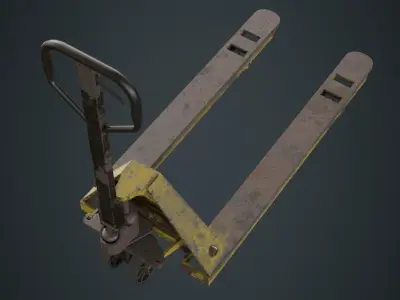 Pallet Jack 3B Low-poly 3D model