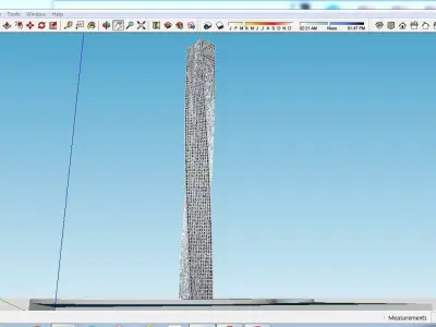Sketchup Tower A4 Free 3D model
