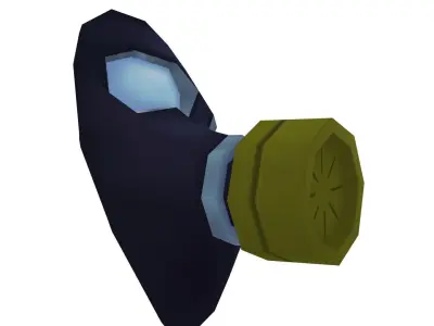 Gas Mask - Hand Painted 3D model
