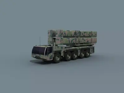 Missile Launcher 3d model - animated 3D model