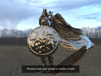 Shield sculpture Grand wall Collection 3D Model Pack