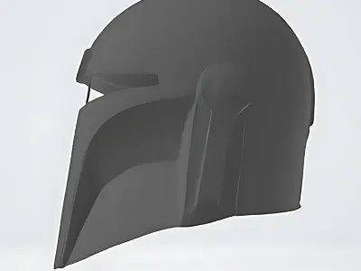Star Wars Mandalorian helmet V1 Free 3D print model