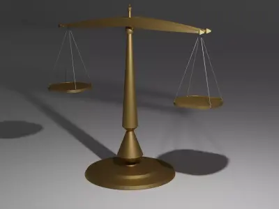 Scale scales of justice 3D model