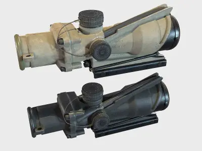 Optical Scope 7 Low-poly 3D model