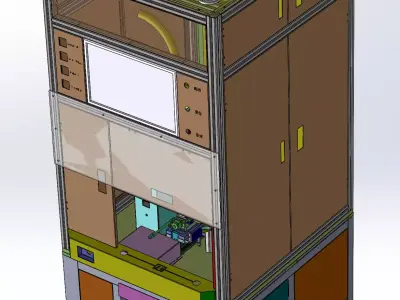 Four-axis CG automatic side screw fastening machine 3D model