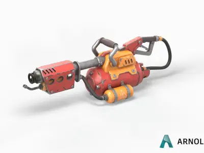 Flamethrower 3D model order