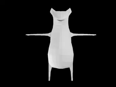 Low poly mouse rat Low-poly 3D model