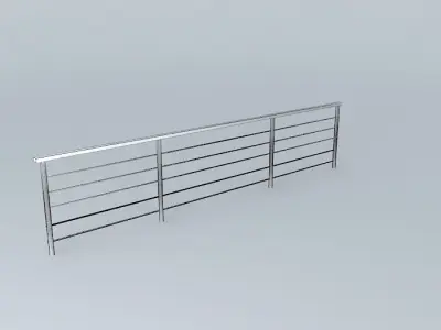 QE2 railing Free 3D model