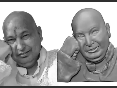 Guruji shukrana Pendant 3D print model