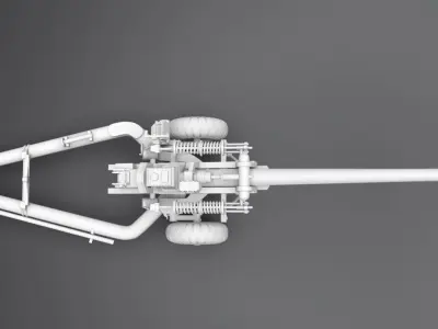 L118 105mm Light Artillery scale model 3D print model
