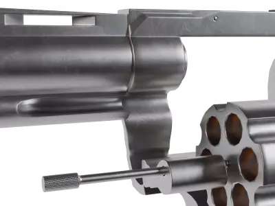 Revolver Colt Anaconda PBR Low-poly 3D model