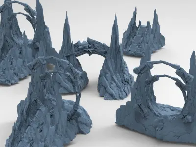 Hindu Gods Cliff collection 1  3D model
