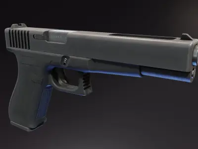 Eda G17L Pistol Low-poly 3D model