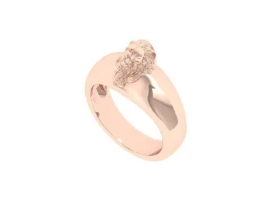 Lion Ring 3D print model