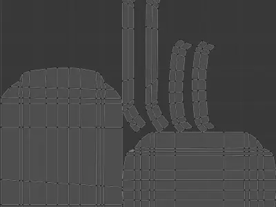 Rigged singing bass fish Low-poly 3D model