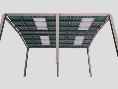 Warehouse Construction Low-poly 3D model purchase